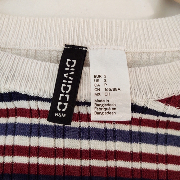 DIVIDED striped fitted top - Picture 2 of 3